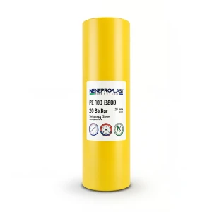 HDPE Pipes PE 100 Pressure 20 Bar Diameter 20 mm Thickness 2.3 mm Yellow | NEPROPLAST