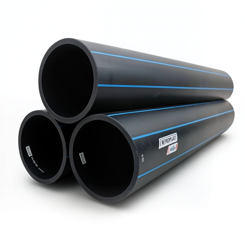 مواسير HDPE PE 100 ضغط 20 بار قطر 250 مم سمك 27.9 مم لون أسود | نيبروبلاست