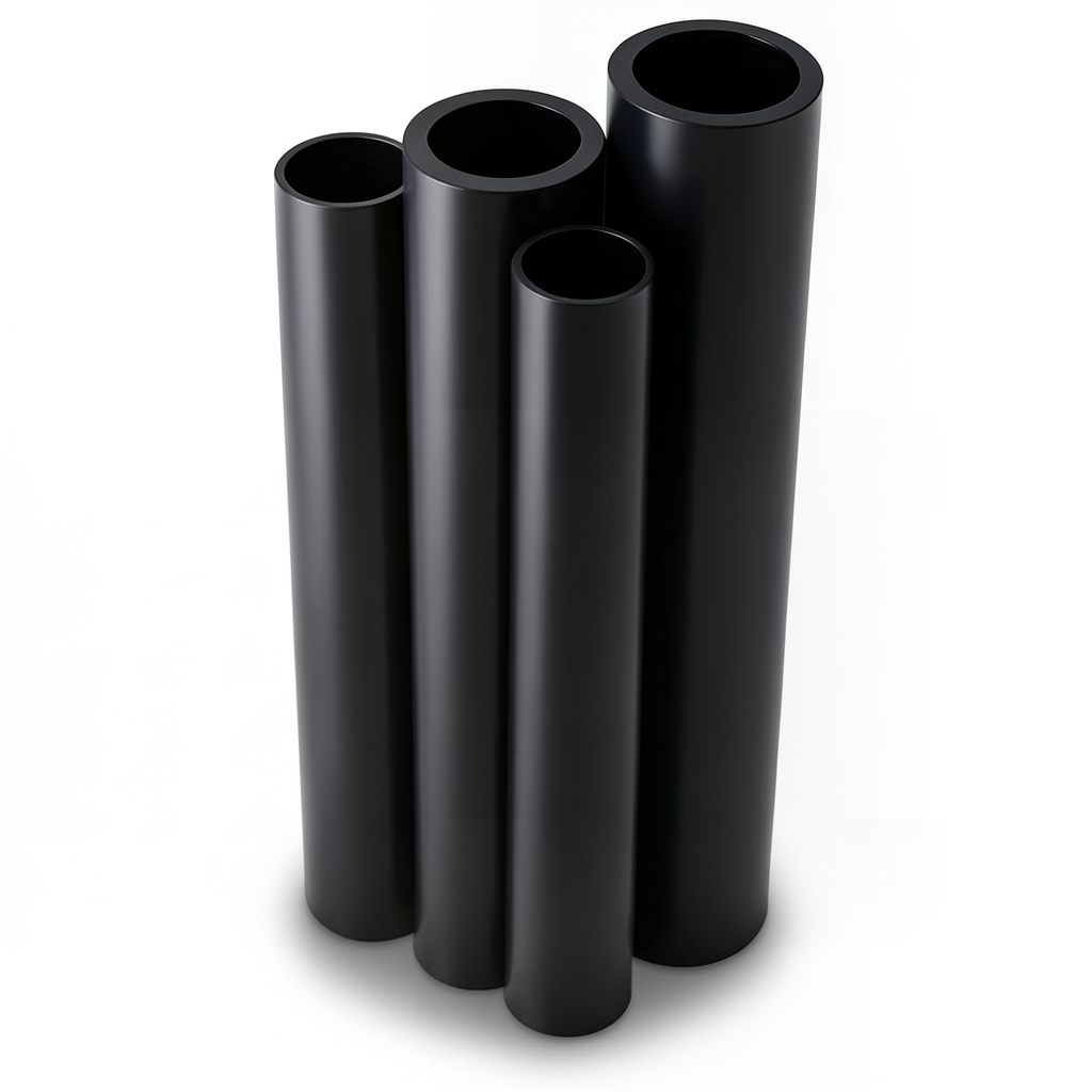 HDPE Pipes PE 100 Pressure 10 Bar 1400 mm OD Thickness 82.4 mm Black