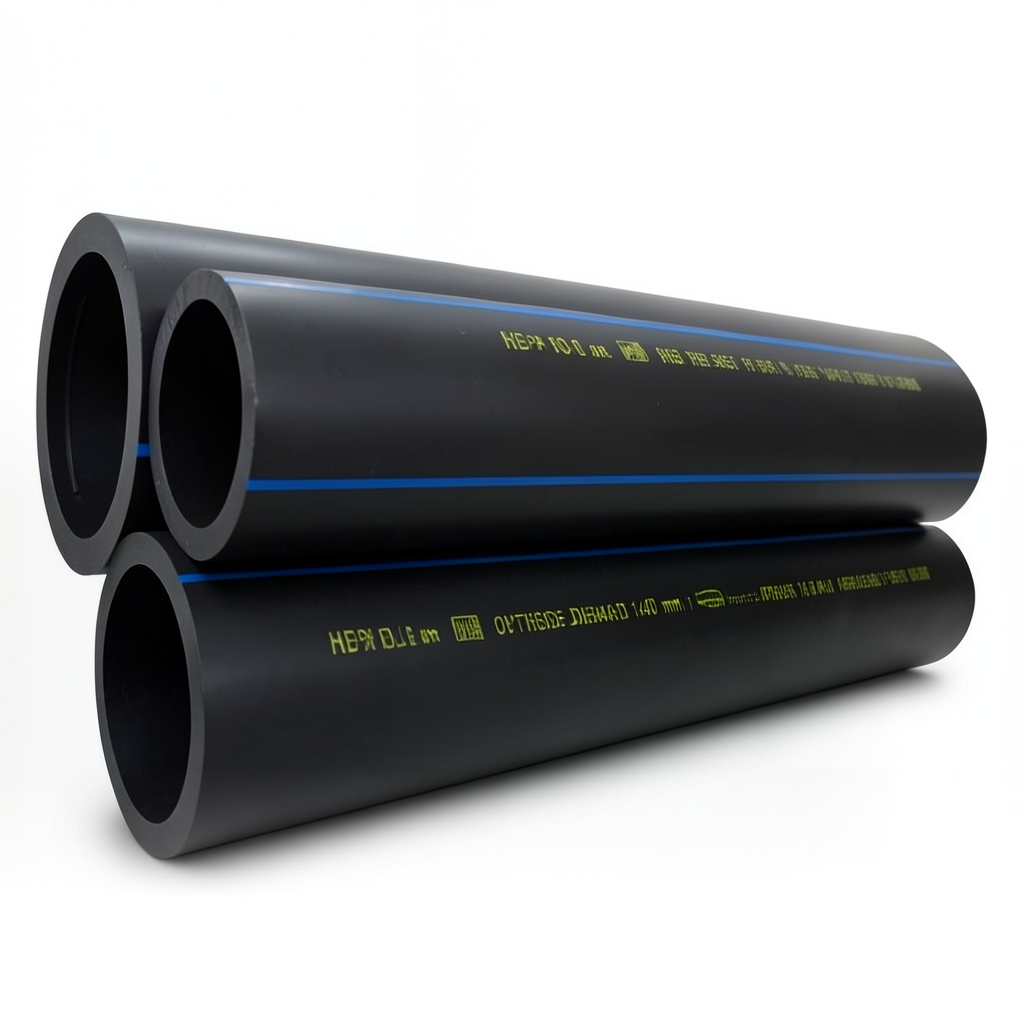 HDPE Pipes PE 80 Pressure 16 Bar Outside Diameter 140 mm Thickness 15.7 mm Black | NEPROPLAST