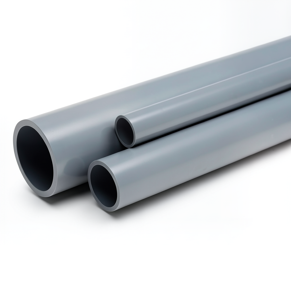 UPVC Pipes Nominal Pressure 2 Bar Outside Diameter 125 mm Thickness 1.8 mm Gray