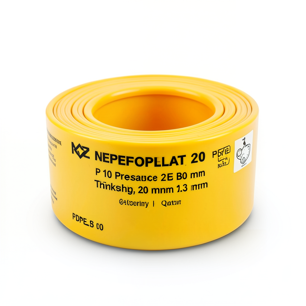 أنابيب HDPE PE 100 ضغط 20 بار قطر 20 مم سمك 2.3 مم لون أصفر | نيبروبلاست