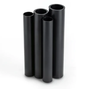 أنابيب HDPE PE 80 ضغط 8 بار قطر خارجي 710 مم سمك 42.1 مم لون أسود