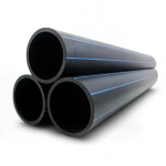 HDPE Pipes PE 100 Pressure 20 Bar 200 mm Diameter 22.4 mm Thickness Black | NEPROPLAST