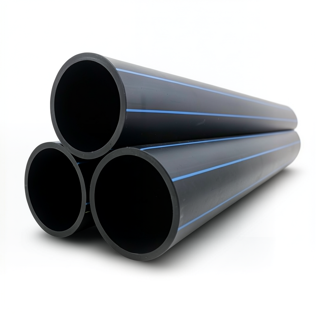 HDPE Pipes PE 100 Pressure 20 Bar 200 mm Diameter 22.4 mm Thickness Black | NEPROPLAST