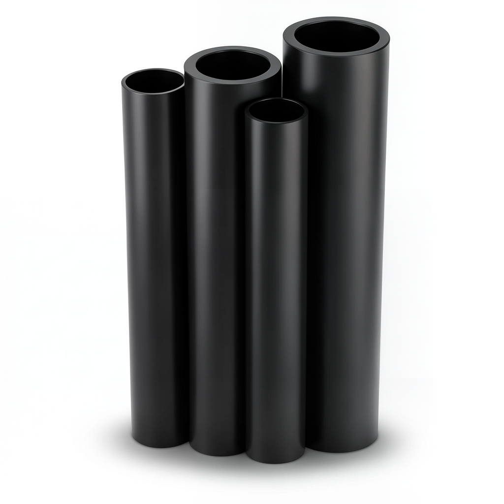 HDPE Pipe PE 80 Pressure 8 Bar Outside Diameter 1000 mm Thickness 59.3 mm Black
