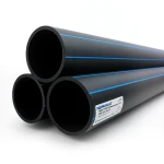 مواسير HDPE نيبروبلاست PE 80 ضغط 16 بار قطر خارجي 200 مم سمك 22.4 مم لون أسود | نيبروبلاست