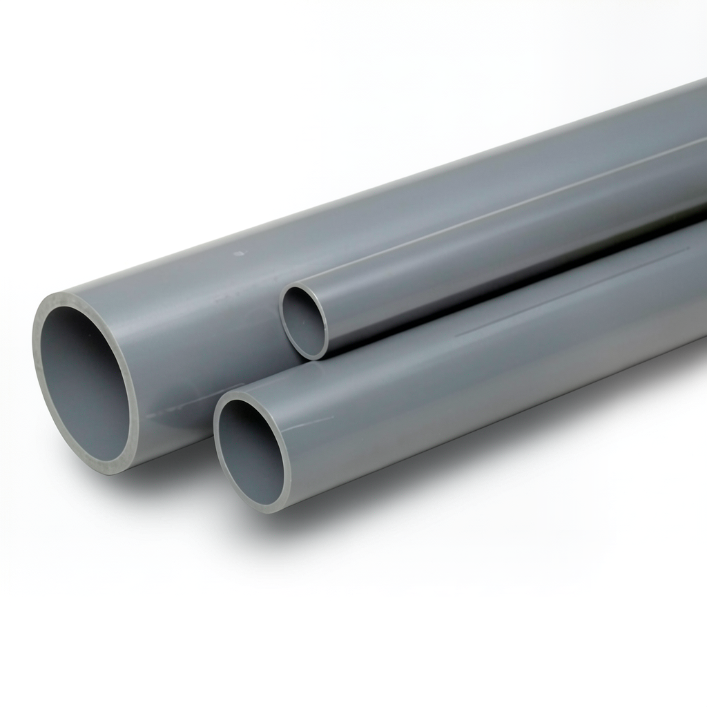 UPVC Pipes Pressure 6 Bar 40 mm OD Thickness 1.8 mm Gray