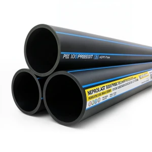 مواسير HDPE نيبروبلاست PE 100 ضغط 20 بار قطر خارجي 180 مم سمك 20.1 مم لون اسود | نيبروبلاست