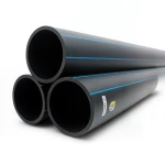 HDPE Pipes PE 100 Pressure 20 Bar 200 mm Diameter 22.4 mm Thickness Black | NEPROPLAST