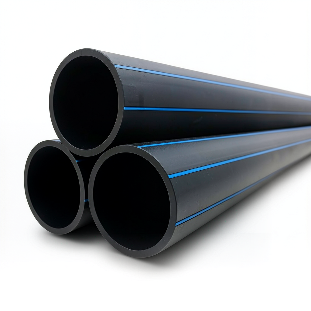 HDPE Pipes PE 100 Pressure 20 Bar 250 mm Diameter 27.9 mm Thickness Black | NEPROPLAST
