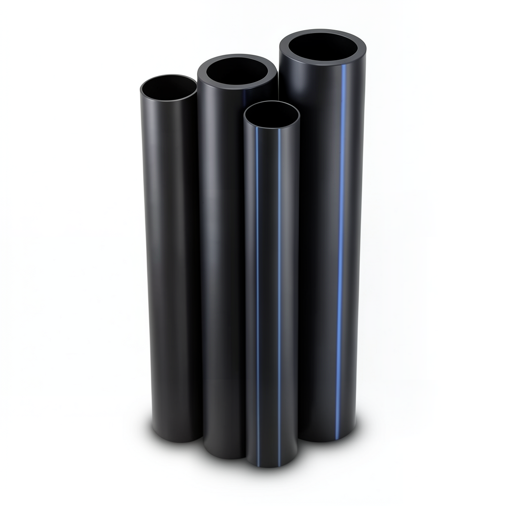 مواسير HDPE PE 100 ضغط 12.5 بار قطر 315 مم سمك 23.2 مم أسود
