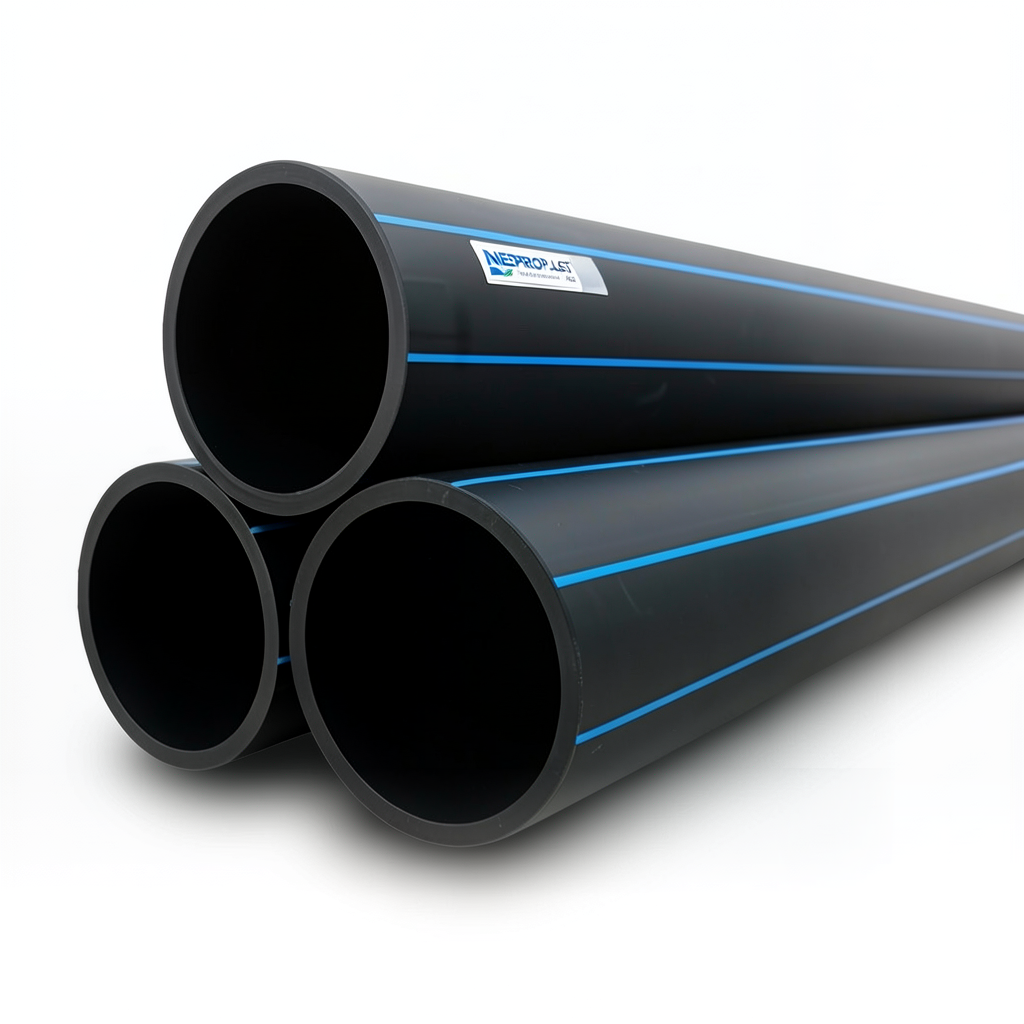 HDPE Pipes PE 100 Pressure 20 Bar Outside Diameter 280 mm Thickness 31.3 mm Black | NEPROPLAST