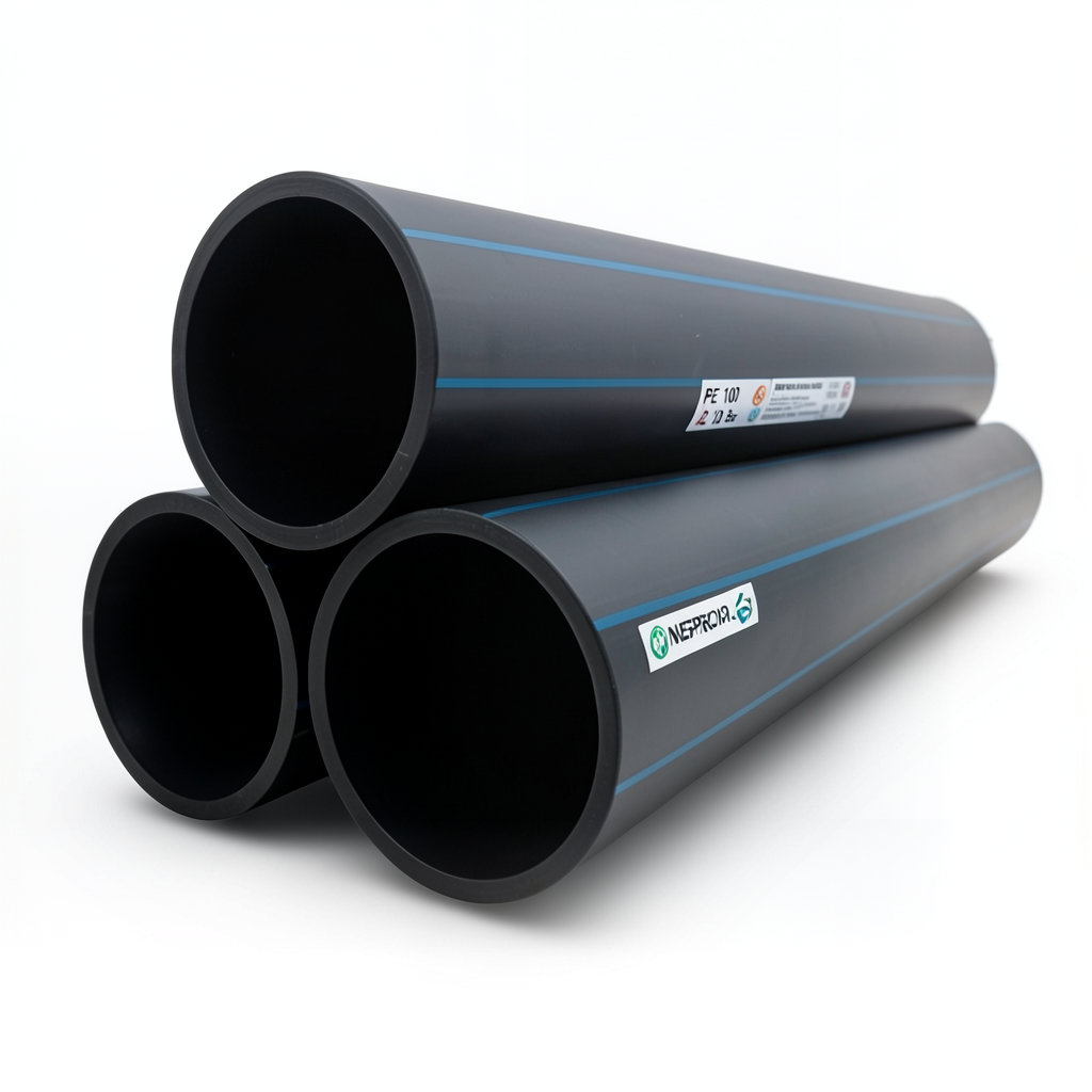 HDPE Pipes PE 100 Pressure 20 Bar Outside Diameter 280 mm Thickness 31.3 mm Black | NEPROPLAST