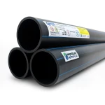مواسير HDPE نيبروبلاست PE 80 ضغط 16 بار قطر خارجي 200 مم سمك 22.4 مم لون أسود | نيبروبلاست