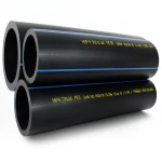 HDPE Pipes PE 80 Pressure 16 Bar Outside Diameter 140 mm Thickness 15.7 mm Black | NEPROPLAST