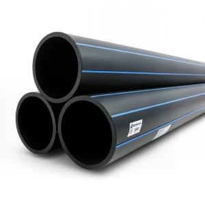 مواسير HDPE بولي إيثيلين عالي الكثافة PE 80 ضغط 16 بار قطر خارجي 180 مم سمك 20.1 مم أسود | نيبروبلاست