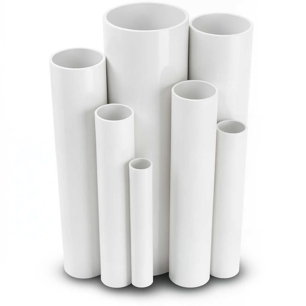 UPVC Pipes Nominal Pressure 6 Bar Outside Diameter 250 mm Thickness 7.3 mm White