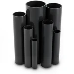 مواسير UPVC ضغط 6 بار قطر خارجي 250 مم سمك 7.3 مم لون اسود