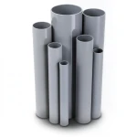 UPVC Pipes Pressure 16 Bar Outside Diameter 250 mm Thickness 18.6 mm Gray