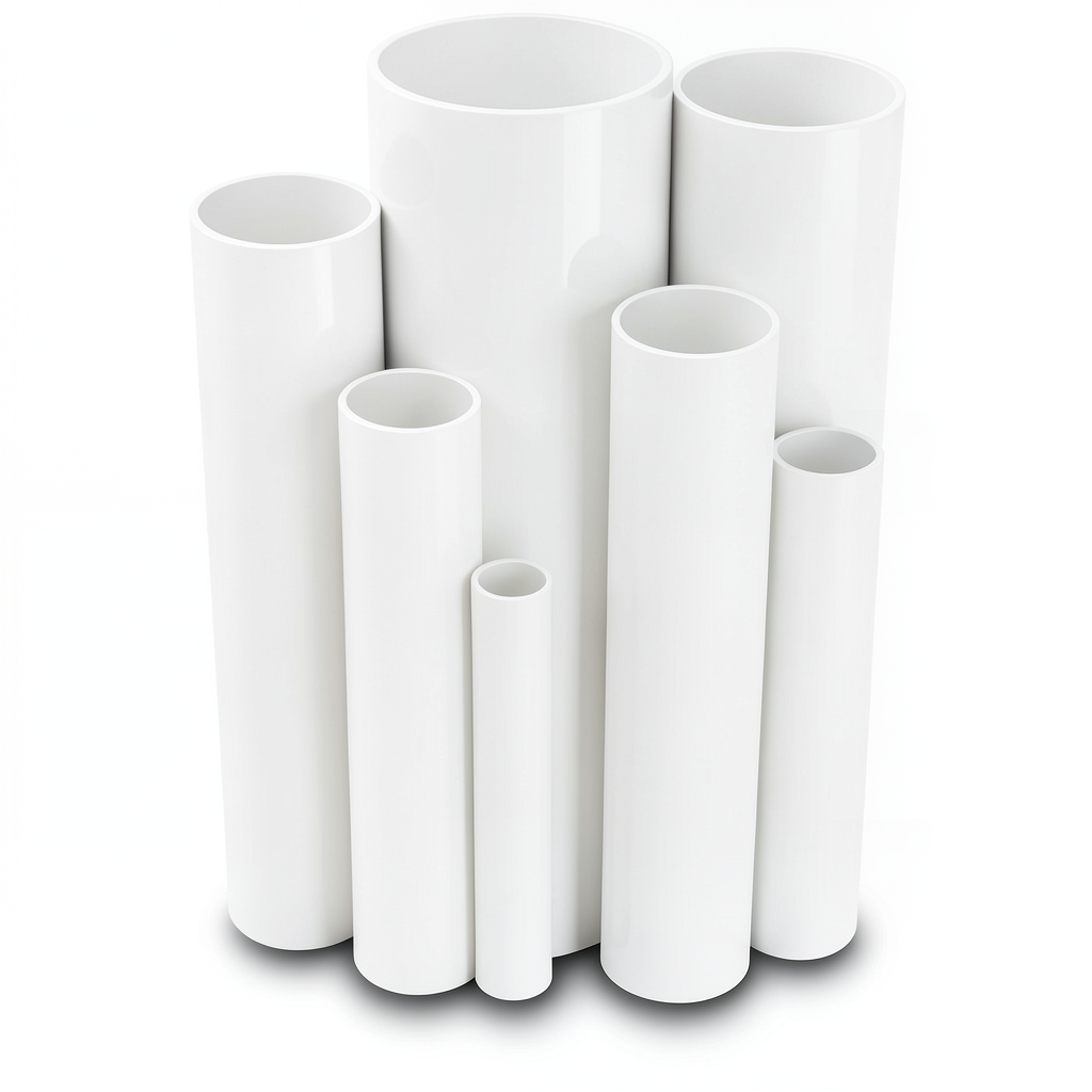 UPVC Pipes Pressure 16 Bar Outside Diameter 280 mm Thickness 20.8 mm White