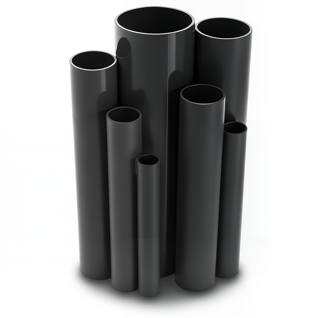 UPVC Pipes Nominal Pressure 16 Bar Outside Diameter 280 mm Thickness 20.8 mm Black