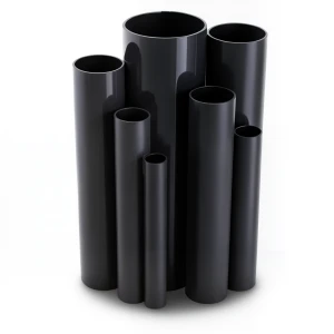 مواسير UPVC جدول 80 مقاس 1 إنش سمك 4.6 مم لون أسود