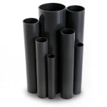 UPVC Pipes Nominal Pressure 6 Bar Outside Diameter 250 mm Thickness 7.3 mm Black