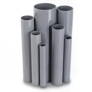 مواسير UPVC جدول 80 مقاس 1¼ إنش سمك 4.9 مم لون رمادي