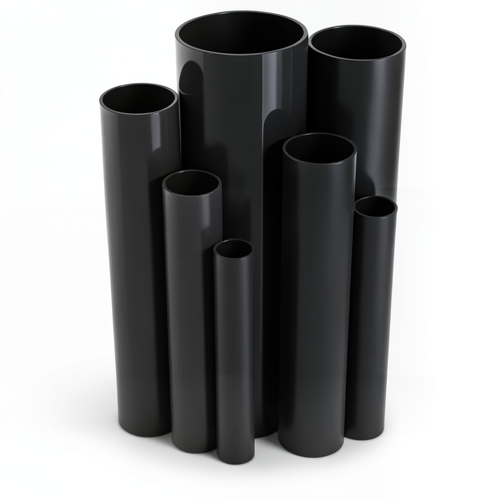 مواسير UPVC جدول 80 مقاس ¾ إنش سمك 3.9 مم لون أسود