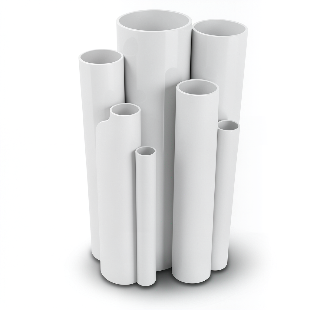 مواسير UPVC ضغط 6 بار قطر خارجي 250 مم سمك 7.3 مم لون أبيض