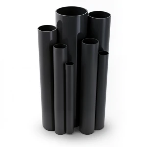 مواسير UPVC ضغط 6 بار قطر خارجي 250 مم سمك 7.3 مم لون اسود
