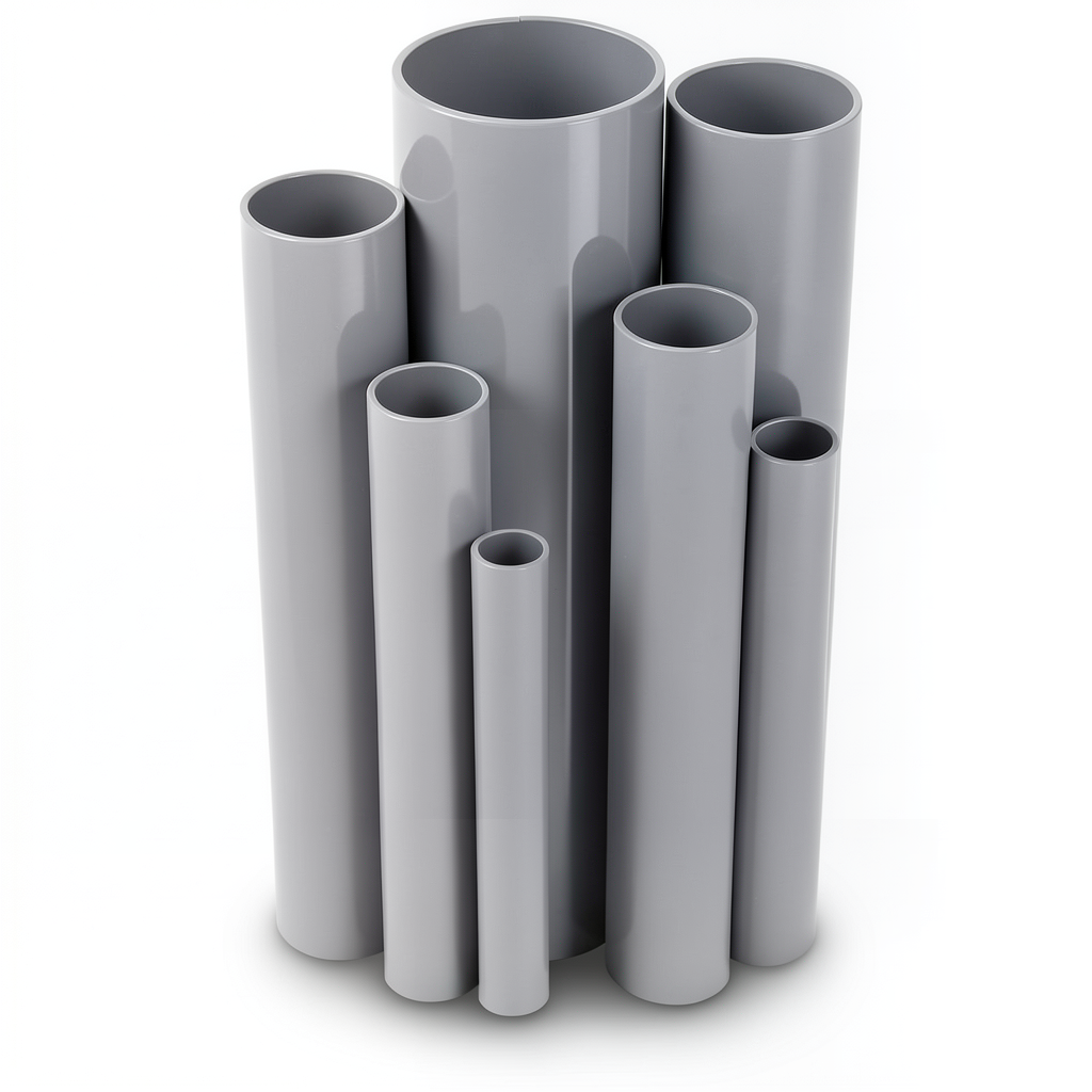 UPVC Pipes Schedule 80 Size 1¼ Inch Thickness 4.9 mm Gray