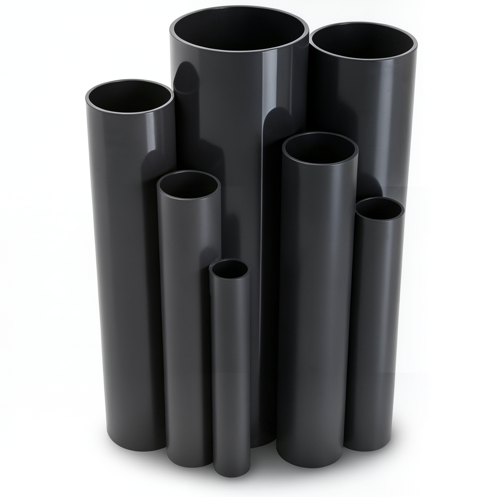 UPVC Pipes Schedule 80 Size 1¼ Inch Thickness 4.9 mm Black