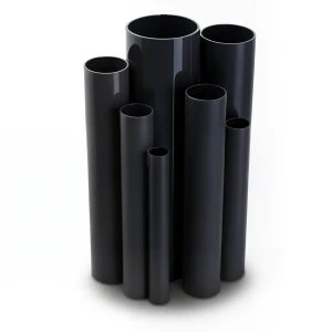 مواسير UPVC ضغط 10 بار قطر خارجي 250 مم سمك 11.9 مم لون اسود
