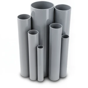 مواسير UPVC جدول 80 مقاس ½ 1 إنش سمك 5.10 مم لون رمادي