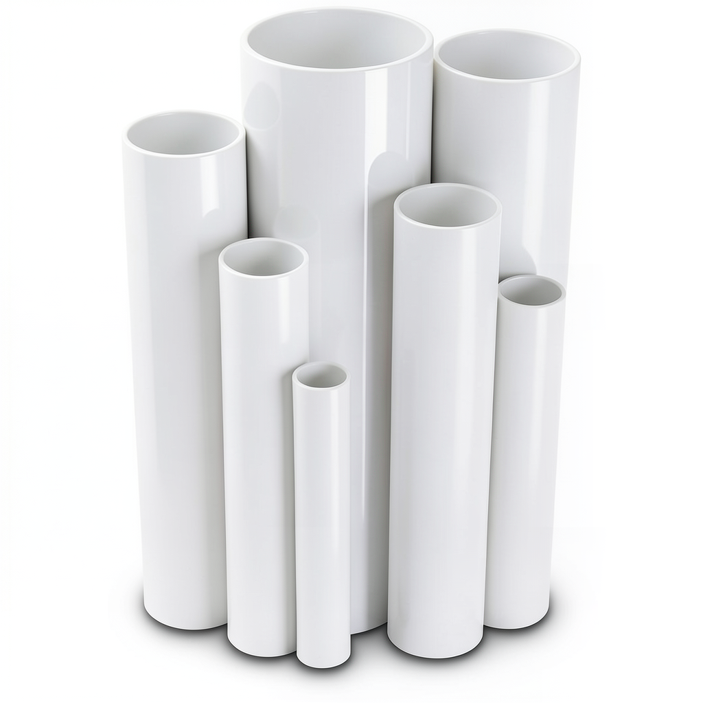 UPVC Pipes Pressure 16 Bar Outside Diameter 250 mm Thickness 18.6 mm White