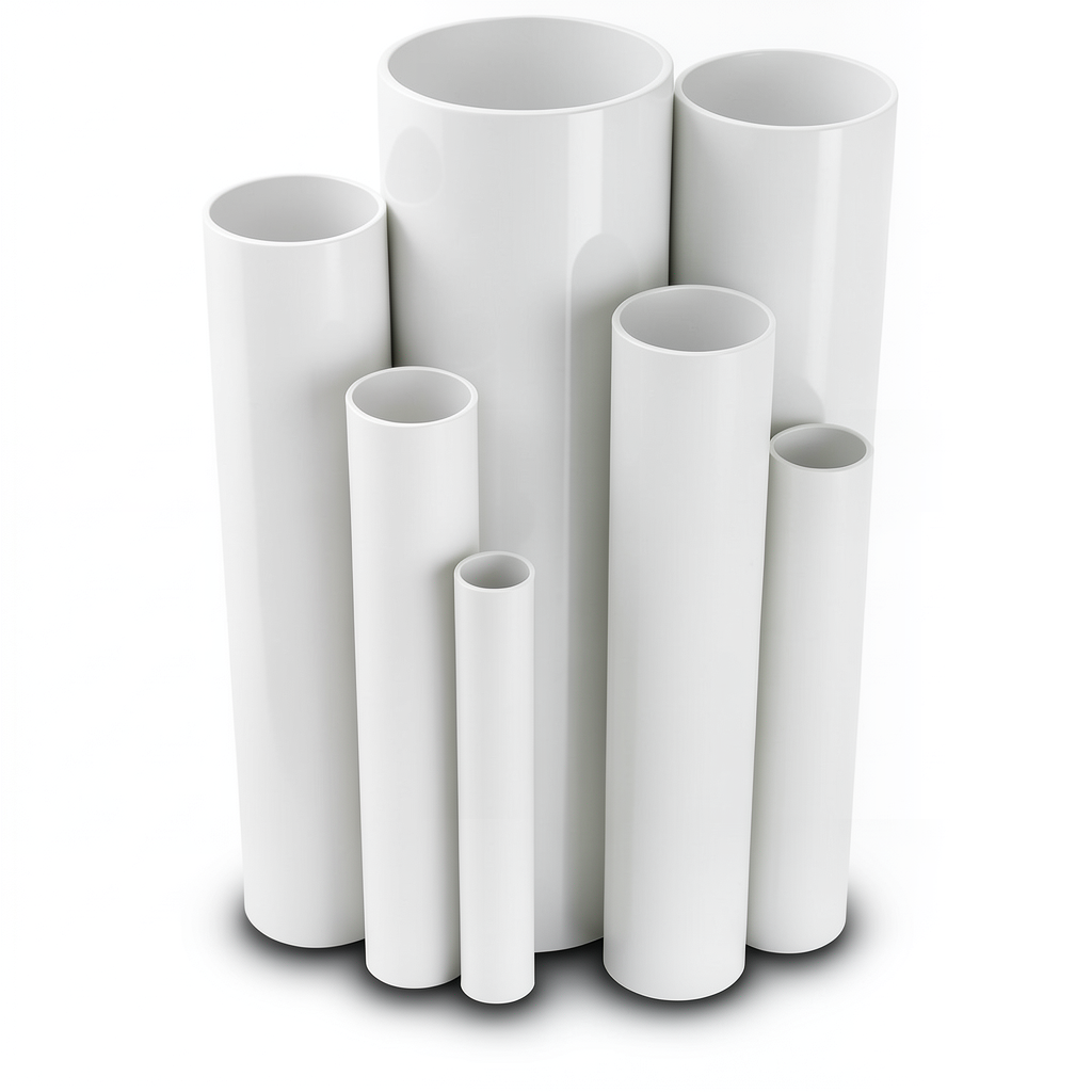 مواسير UPVC ضغط 16 بار قطر خارجي 280 مم سمك 20.8 مم لون أبيض