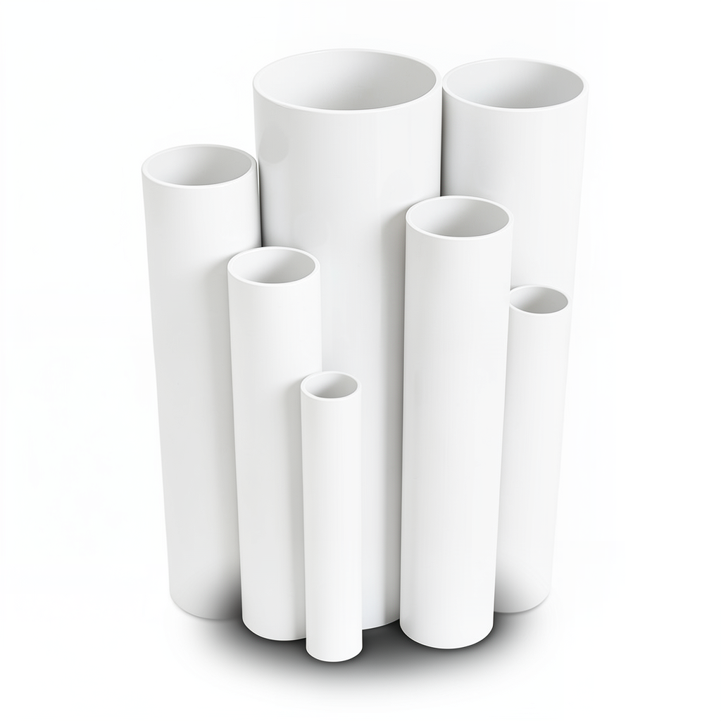 مواسير UPVC ضغط 10 بار قطر خارجي 250 مم سمك 11.9 مم لون أبيض