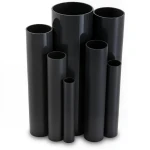 مواسير UPVC ضغط 10 بار قطر خارجي 250 مم سمك 11.9 مم لون اسود