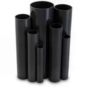 مواسير UPVC ضغط 10 بار قطر خارجي 250 مم سمك 11.9 مم لون اسود