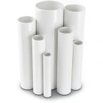 مواسير UPVC ضغط 16 بار قطر خارجي 250 مم سمك 18.6 مم لون أبيض