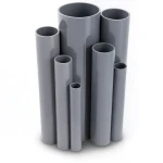 UPVC Pipes Pressure 16 Bar Outside Diameter 250 mm Thickness 18.6 mm Gray