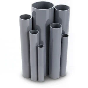 UPVC Pipes Pressure 16 Bar Outside Diameter 250 mm Thickness 18.6 mm Gray