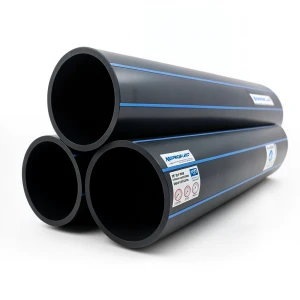 مواسير HDPE بولي إيثيلين عالي الكثافة PE 80 ضغط 16 بار قطر خارجي 280 مم سمك 31.3 مم لون أسود | نيبروبلاست