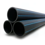 مواسير HDPE بولي إيثيلين عالي الكثافة PE 80 ضغط 16 بار قطر خارجي 280 مم سمك 31.3 مم لون أسود | نيبروبلاست