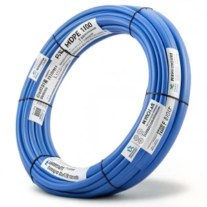 HDPE Pipes PE 100 Pressure 20 Bar Outside Diameter 110 mm Thickness 12.3 mm Blue | NEPROPLAST