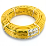 أنابيب HDPE PE 80 ضغط 16 بار قطر 110 مم سمك 12.3 مم لون أصفر | نيبروبلاست