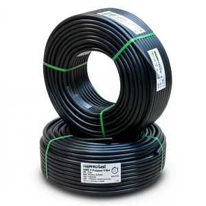 أنابيب HDPE نيبروبلاست PE 80 ضغط 16 بار قطر خارجي 110 مم سمك 12.3 مم لون أسود | نيبروبلاست
