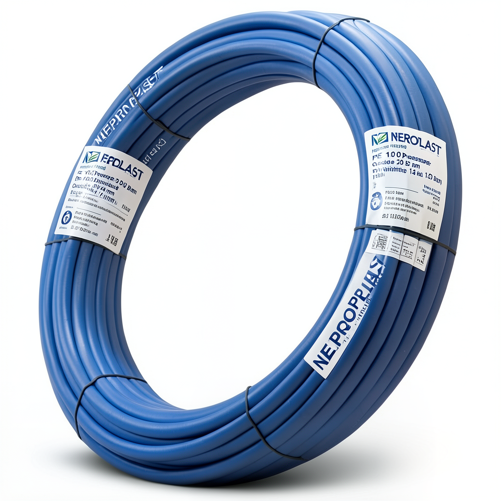 Neproplast HDPE Pipes PE 100 Pressure 20 Bar Outside Diameter 125 mm Thickness 14 mm Blue | NEPROPLAST
